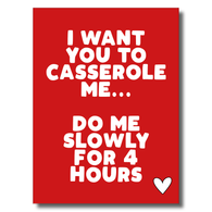 Casserole Me Valentine's Card